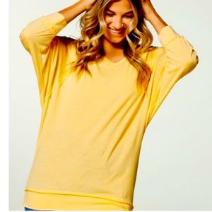 SALE- Burnout Tatiana Top in Sunbeam Burnout XL